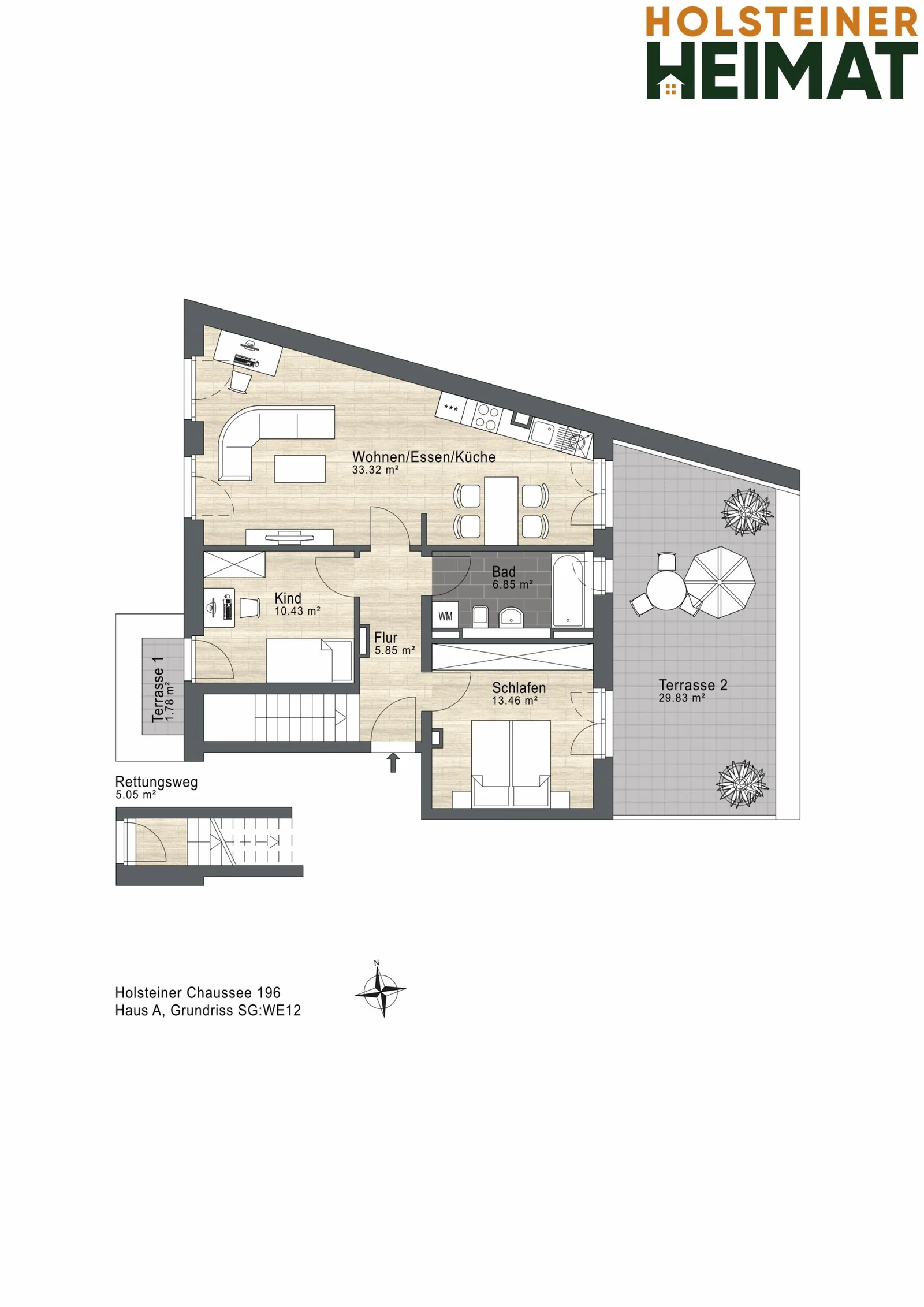 Grundriss Wohnung 12