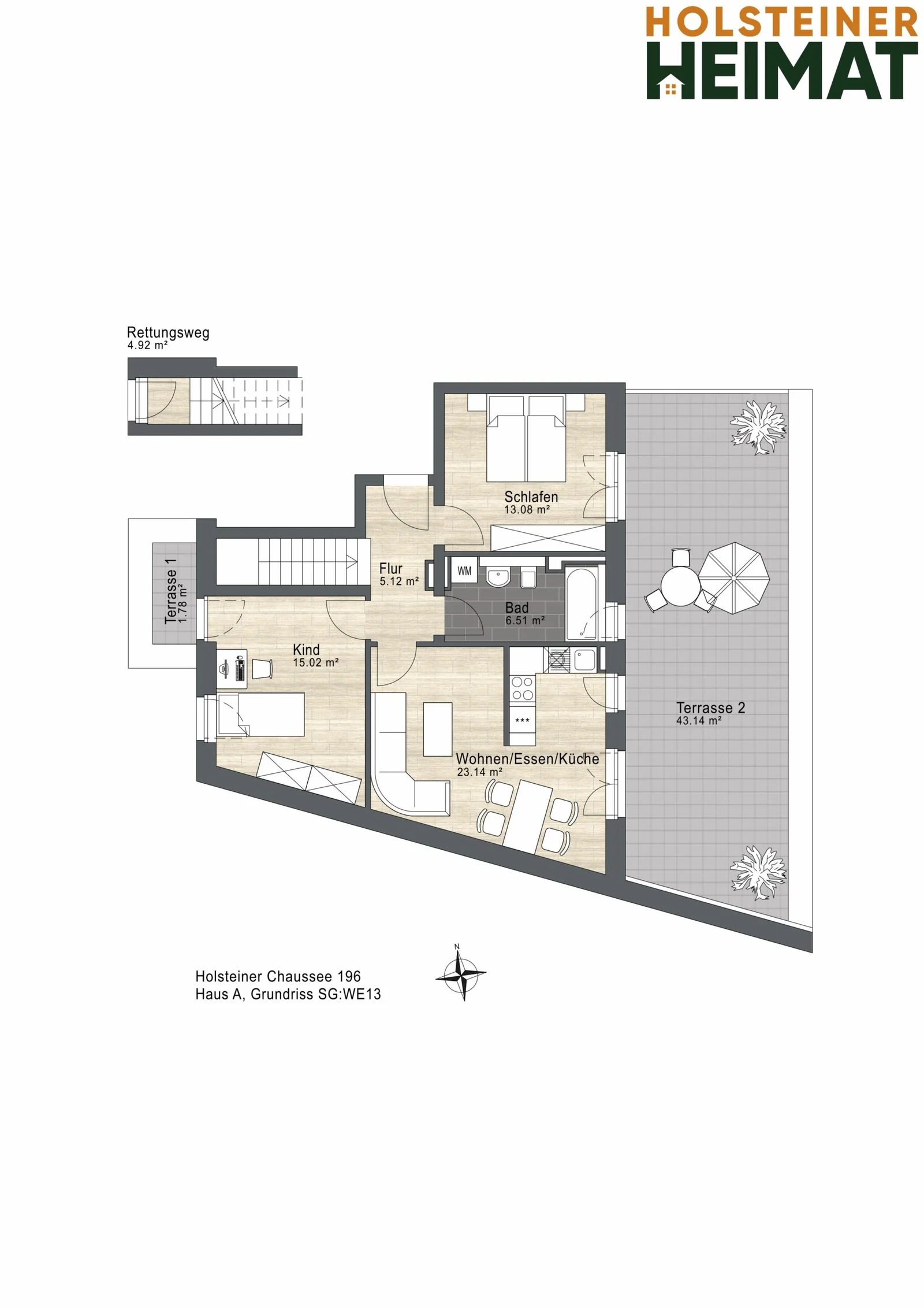 Grundriss Wohnung 13