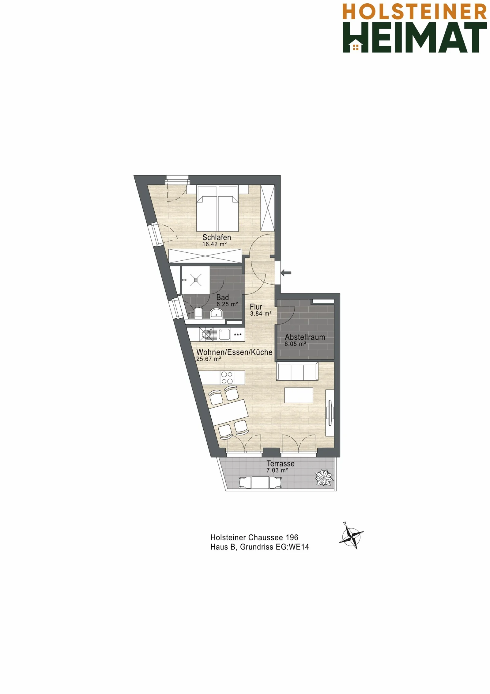 Grundriss Wohnung 14