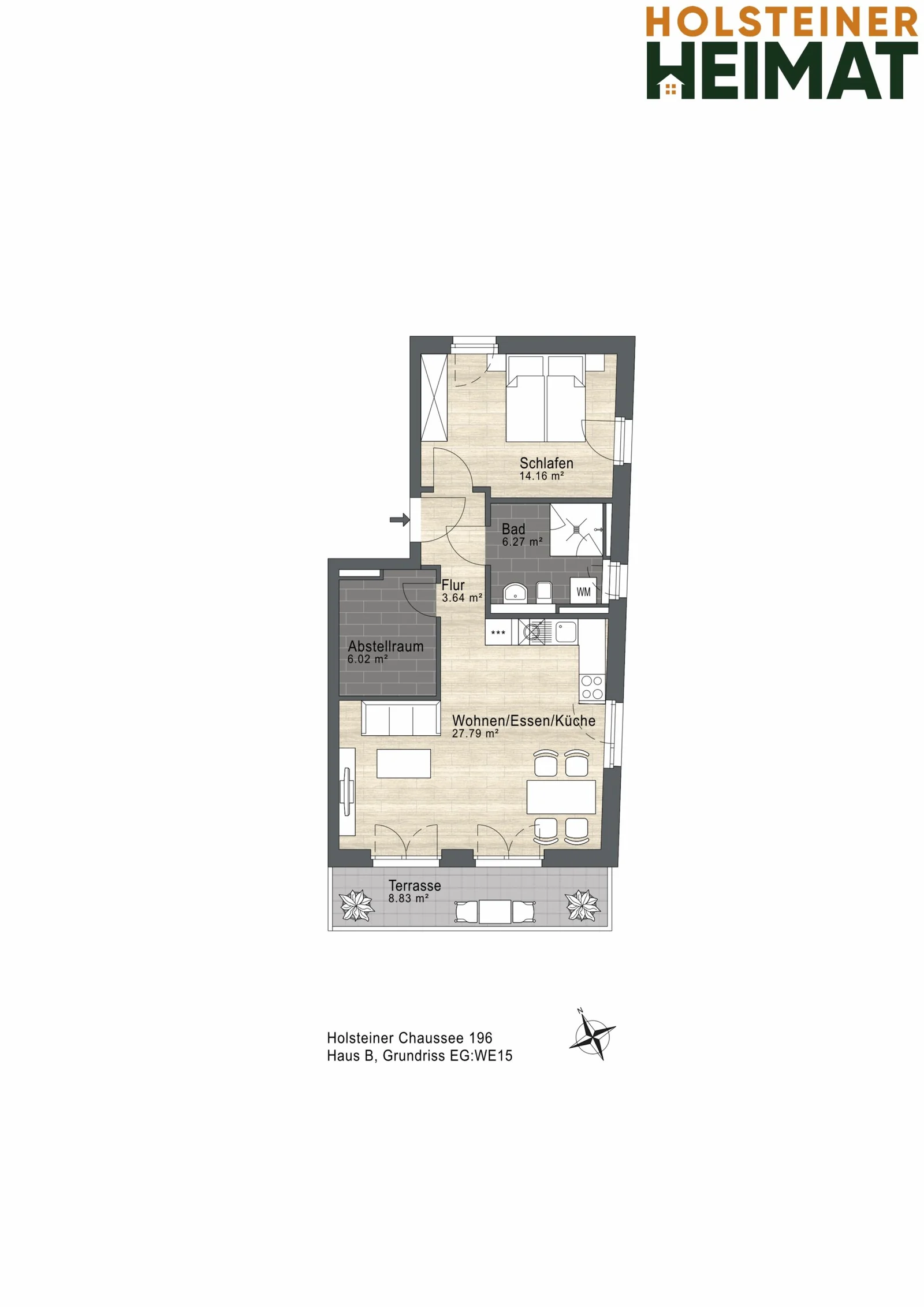 Grundriss Wohnung 15
