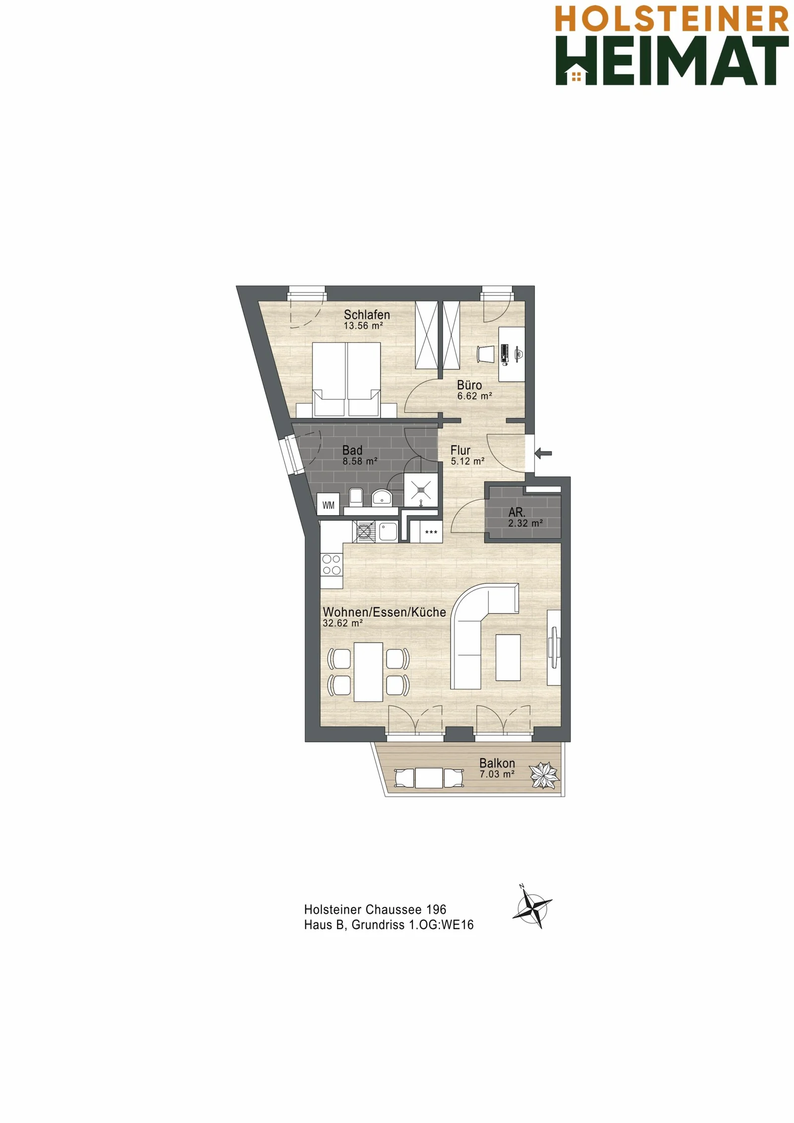 Grundriss Wohnung 16