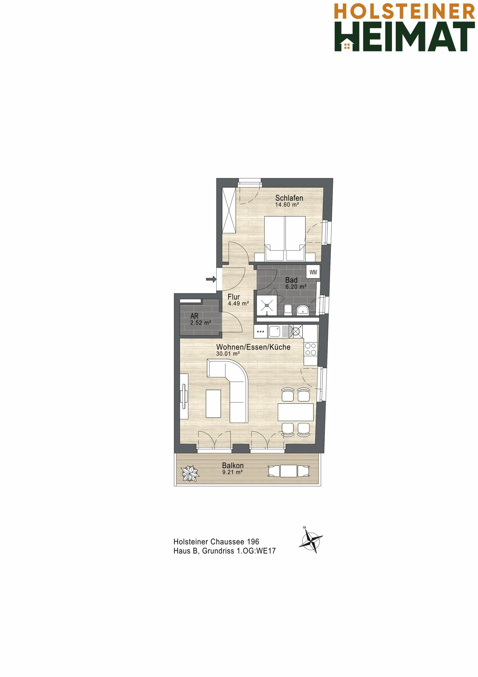 Grundriss Wohnung 17
