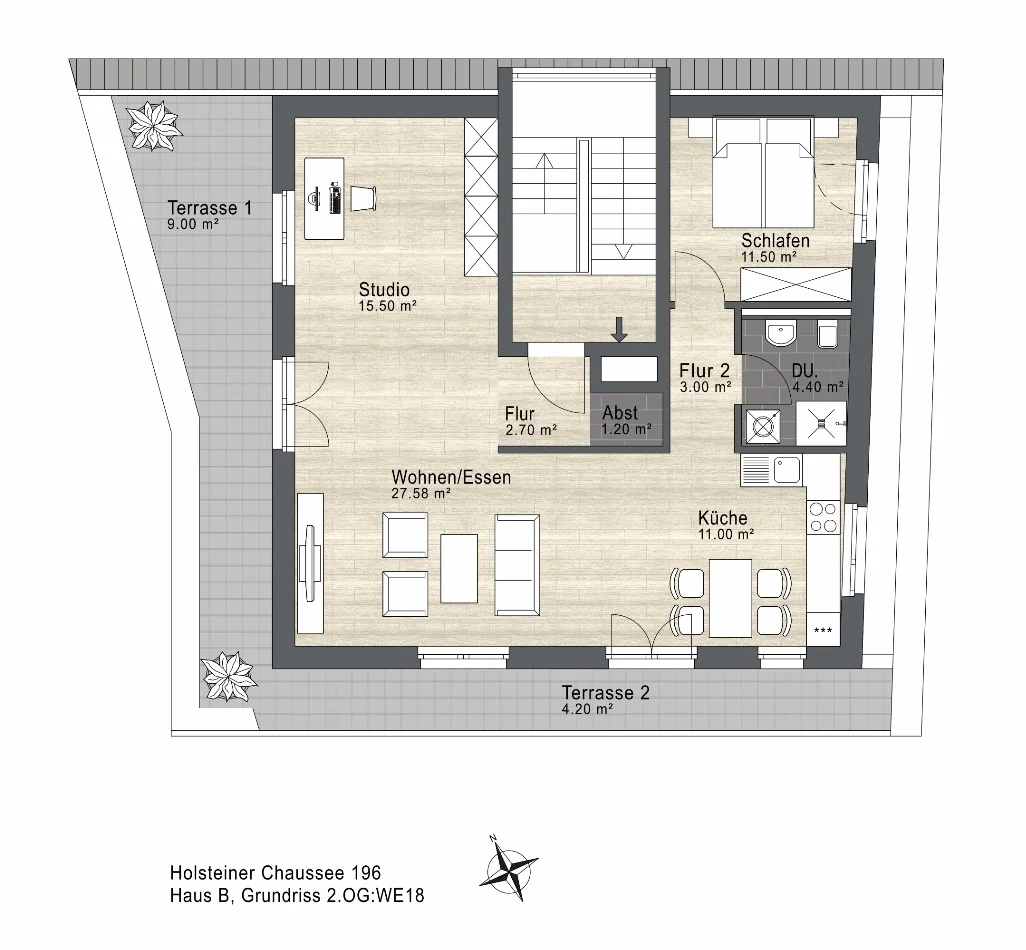 Grundriss Wohnung 18